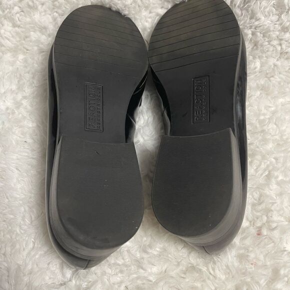 Kenneth Cole Reaction synthetic patent & suede loafers tassel accent SZ9.5 - Picture 11 of 11